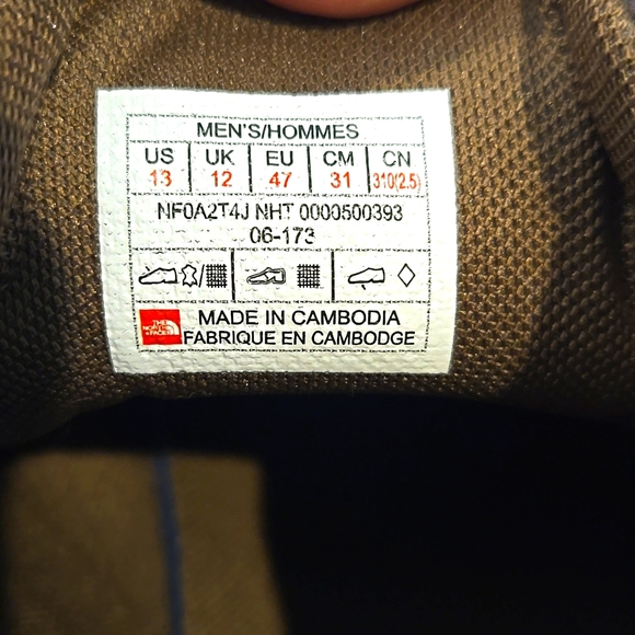 The North Face - Ballard Evo Chukka Demitasse Brown Size 13M - Picture 5 of 6